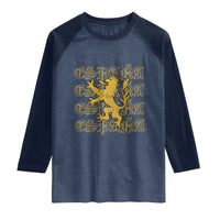 Spain Espana Heraldic Lion Pride Raglan Shirt