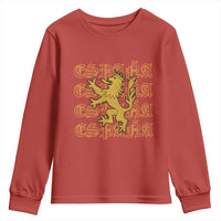 Spain Espana Heraldic Lion Pride Youth Sweatshirt