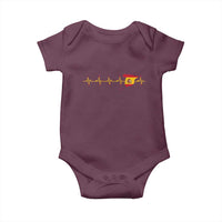 Spain Heartbeat EKG Espana Spanish Flag Map Baby Onesie