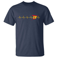 Spain Heartbeat EKG Espana Spanish Flag Map T Shirt