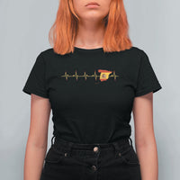 Spain Heartbeat EKG Espana Spanish Flag Map T Shirt For Women