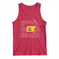 Espana Spain Map Pride Spanish Flag Tank Top