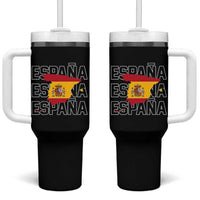 Espana Spain Map Pride Spanish Flag Tumbler With Handle
