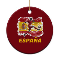 Spain Espana Soccer Football Fan Spanish Flag Ceramic Ornament