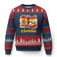 Spain Espana Soccer Football Fan Spanish Flag Ugly Christmas Sweater