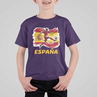 Spain Espana Soccer Football Fan Spanish Flag T Shirt For Kid