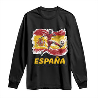 Spain Espana Soccer Football Fan Spanish Flag Long Sleeve Shirt