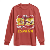 Spain Espana Soccer Football Fan Spanish Flag Long Sleeve Shirt