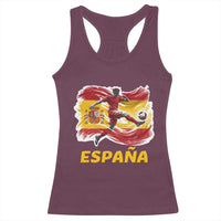 Spain Espana Soccer Football Fan Spanish Flag Racerback Tank Top