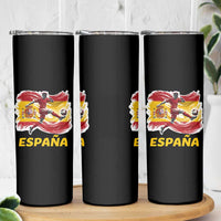 Spain Espana Soccer Football Fan Spanish Flag Skinny Tumbler