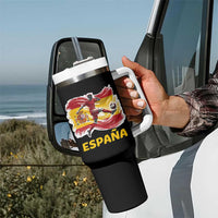 Spain Espana Soccer Football Fan Spanish Flag Tumbler With Handle