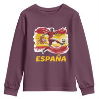 Spain Espana Soccer Football Fan Spanish Flag Youth Sweatshirt