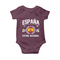 Spain 2026 Soccer Football Fan Spanish Flag Baby Onesie