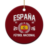 Spain 2026 Soccer Football Fan Spanish Flag Ceramic Ornament