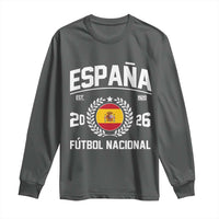 Spain 2026 Soccer Football Fan Spanish Flag Long Sleeve Shirt