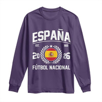 Spain 2026 Soccer Football Fan Spanish Flag Long Sleeve Shirt
