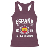 Spain 2026 Soccer Football Fan Spanish Flag Racerback Tank Top
