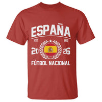Spain 2026 Soccer Football Fan Spanish Flag T Shirt