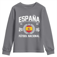 Spain 2026 Soccer Football Fan Spanish Flag Youth Sweatshirt