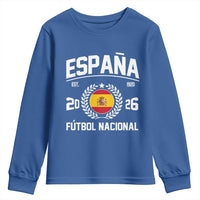 Spain 2026 Soccer Football Fan Spanish Flag Youth Sweatshirt