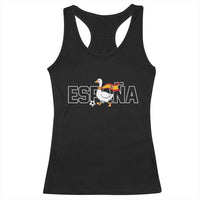 Espana Spain Soccer Football Racerback Tank Top Silly Goose Spanish Flag Fan Supporter