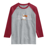 Espana Spain Soccer Football Raglan Shirt Silly Goose Spanish Flag Fan Supporter