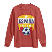 Espana Spain Soccer Football Fan Spanish Flag Long Sleeve Shirt