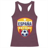 Espana Spain Soccer Football Fan Spanish Flag Racerback Tank Top