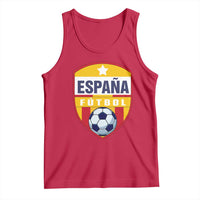 Espana Spain Soccer Football Fan Spanish Flag Tank Top