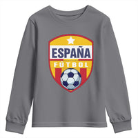 Espana Spain Soccer Football Fan Spanish Flag Youth Sweatshirt