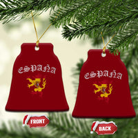 Espana Spain Lion Spanish Flag Spaniard Pride Ceramic Ornament