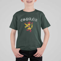 Espana Spain Lion Spanish Flag Spaniard Pride T Shirt For Kid