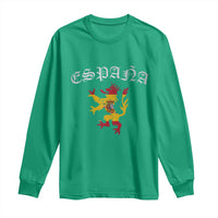 Espana Spain Lion Spanish Flag Spaniard Pride Long Sleeve Shirt