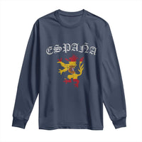 Espana Spain Lion Spanish Flag Spaniard Pride Long Sleeve Shirt