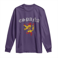 Espana Spain Lion Spanish Flag Spaniard Pride Long Sleeve Shirt