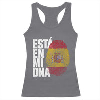It's in My DNA Espana Spain Spanish Flag Pride Racerback Tank Top