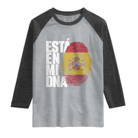 It's in My DNA Espana Spain Spanish Flag Pride Raglan Shirt