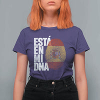 It's in My DNA Espana Spain Spanish Flag Pride T Shirt For Women