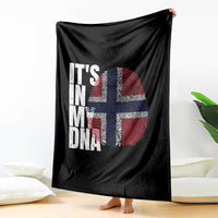 It's in My DNA Norway Norwegian Flag Pride Throw Blanket