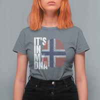 It's in My DNA Norway Norwegian Flag Pride T Shirt For Women