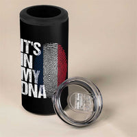 It's in My DNA France French Flag 4 in 1 Can Cooler Tumbler