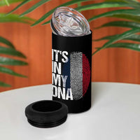 It's in My DNA France French Flag 4 in 1 Can Cooler Tumbler