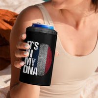 It's in My DNA France French Flag 4 in 1 Can Cooler Tumbler
