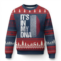 It's in My DNA France French Flag Ugly Christmas Sweater