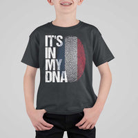 It's in My DNA France French Flag T Shirt For Kid