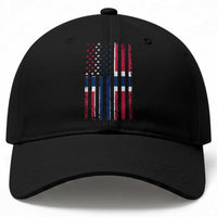 Norwegian Roots Half American Flag USA Norway Pride Baseball Cap