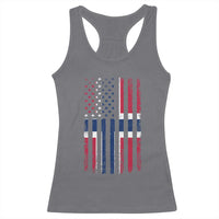 Norwegian Roots Half American Flag USA Norway Pride Racerback Tank Top