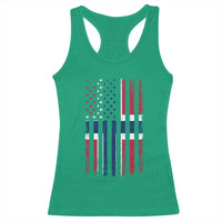 Norwegian Roots Half American Flag USA Norway Pride Racerback Tank Top