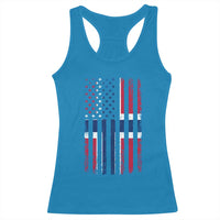 Norwegian Roots Half American Flag USA Norway Pride Racerback Tank Top