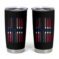 Norwegian Roots Half American Flag USA Norway Pride Tumbler Cup